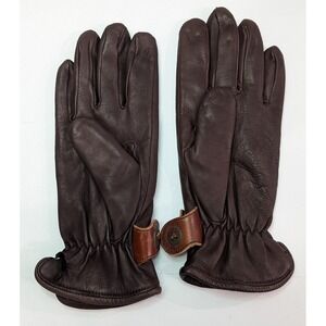 Grandoe Gloves Women L Brown Excellent Leather Arctic Plus Fleece Winter Warm